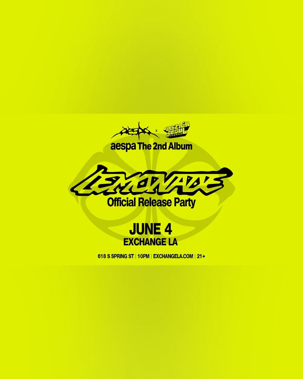 Electrik Seoul: Official aespa LEMONADE Release Party