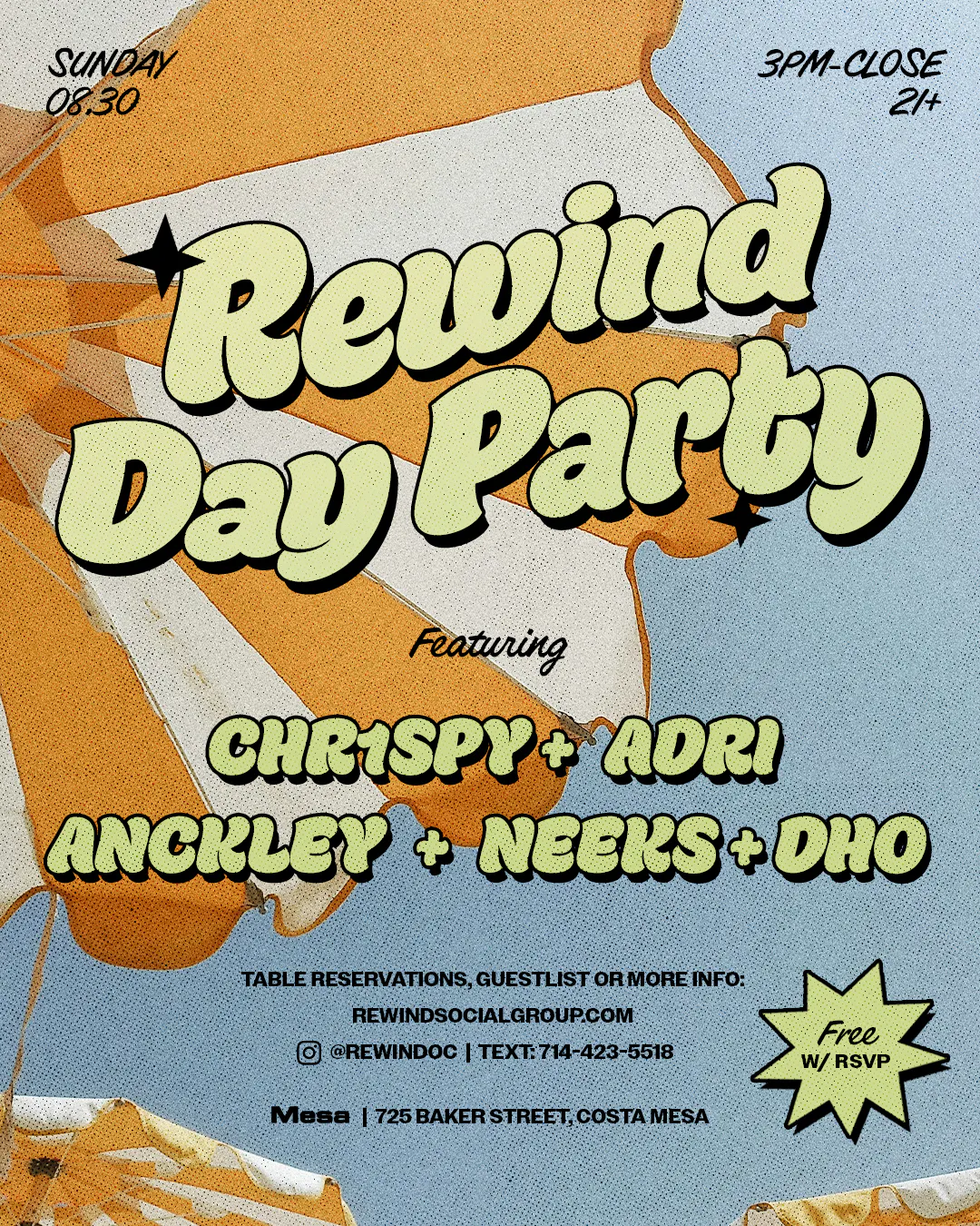 REWIND DAY PARTY | Mesa