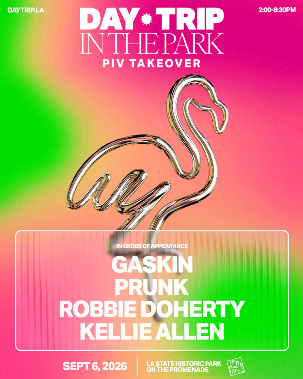 Day Trip feat. PIV Takeover: Gaskin, Prunk, Robbie Doherty, Kellie Allen