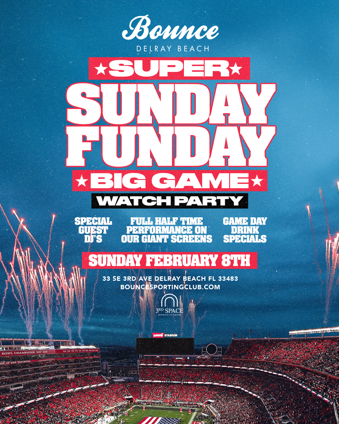 Super Sunday Funday: Big Game Watch Party 🏈🔥