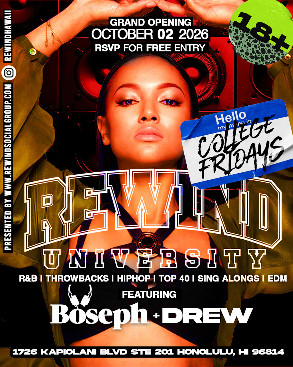 REWIND UNIVERSITY · 18+ | Velvet