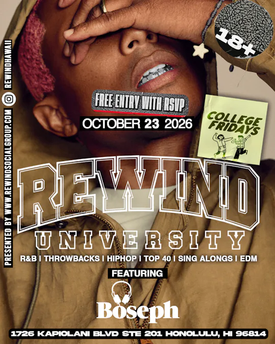 REWIND UNIVERSITY · 18+ | Velvet