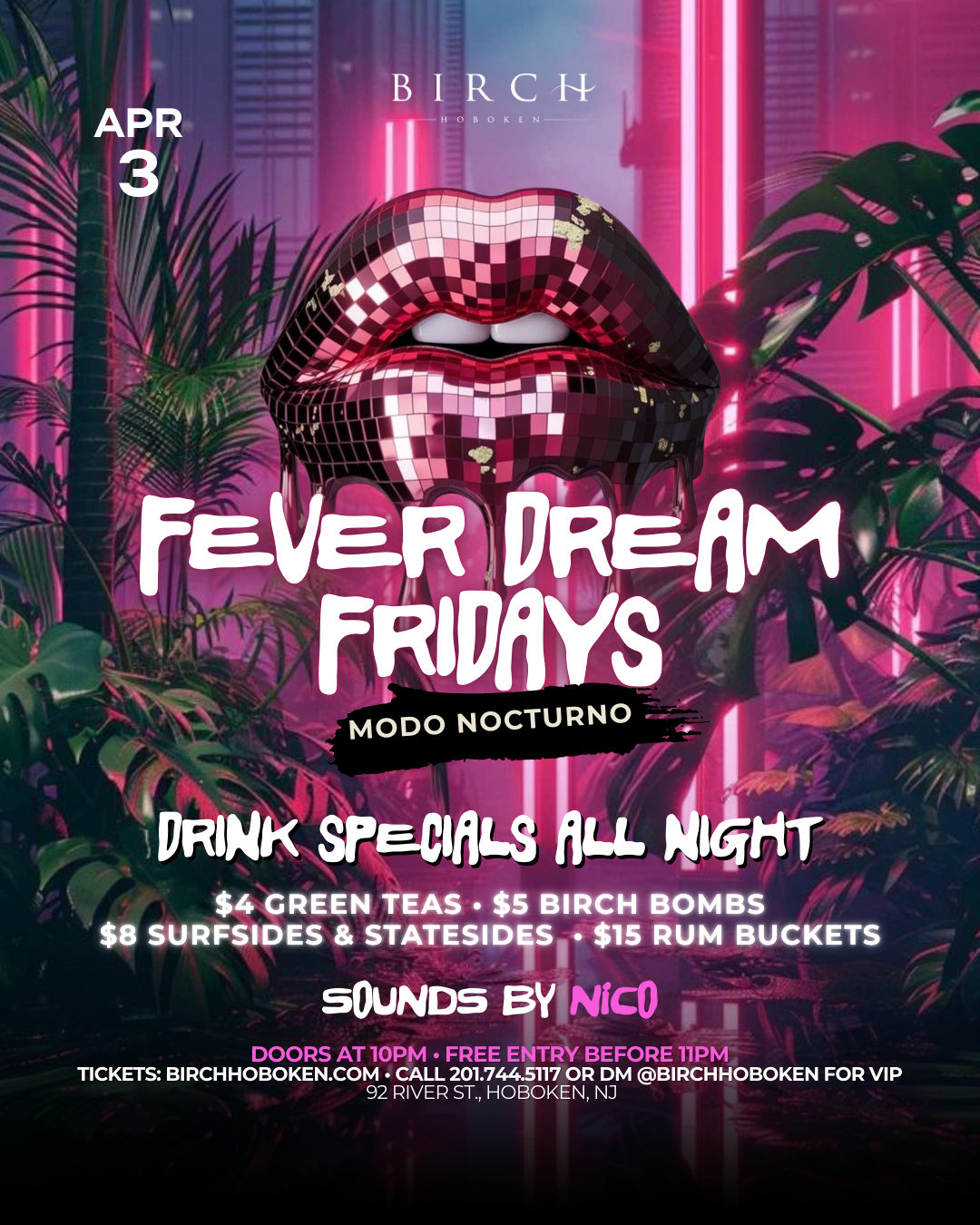 FEVER DREAM FRIDAYS: MODO NOCTURNO