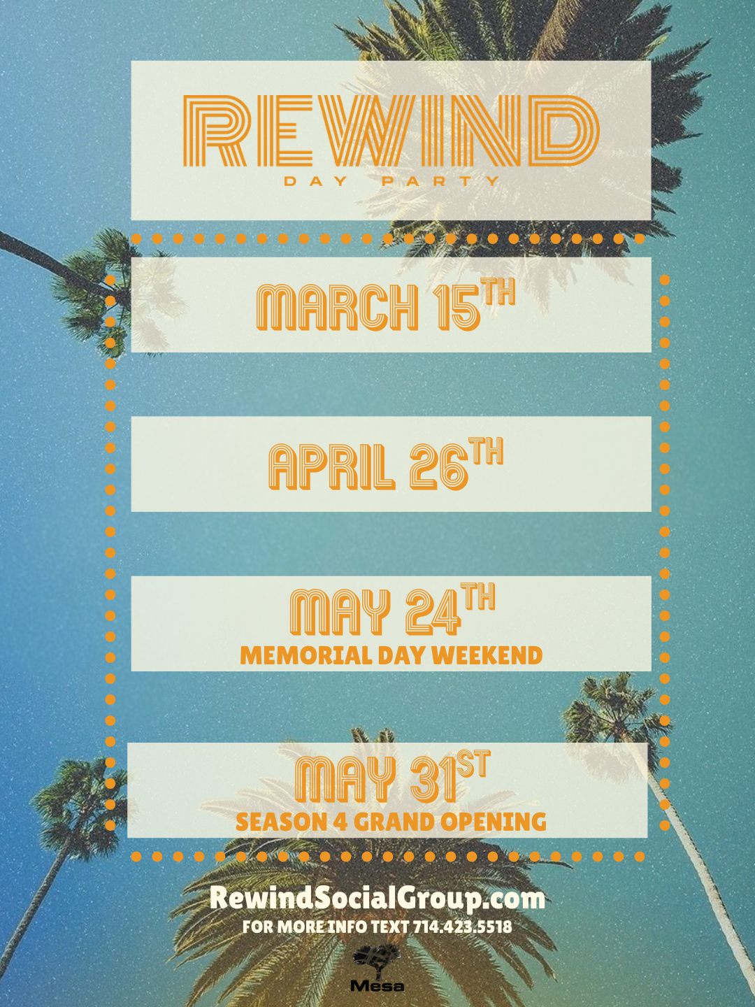 REWIND DAY PARTY | Mesa