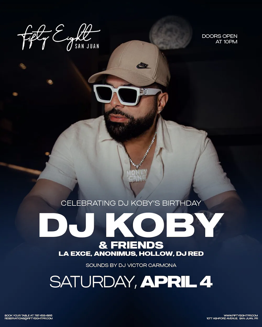 SATURDAY 4/04 | DJ KOBY’S BIRTHDAY CELEBRATION | SOUNDS BY DJ VICTOR CARMONA