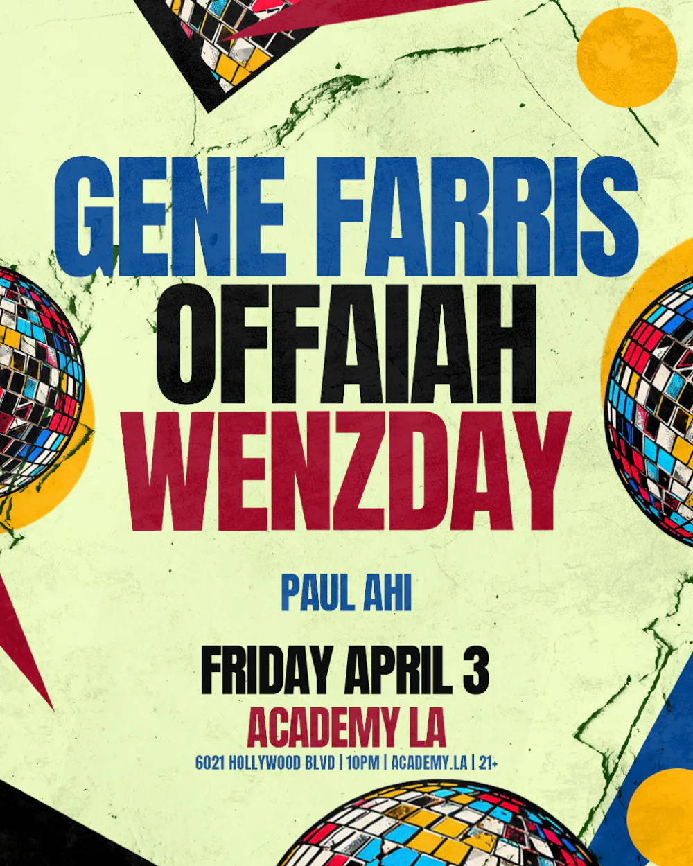 GENE FARRIS, OFFAIAH, WENZDAY