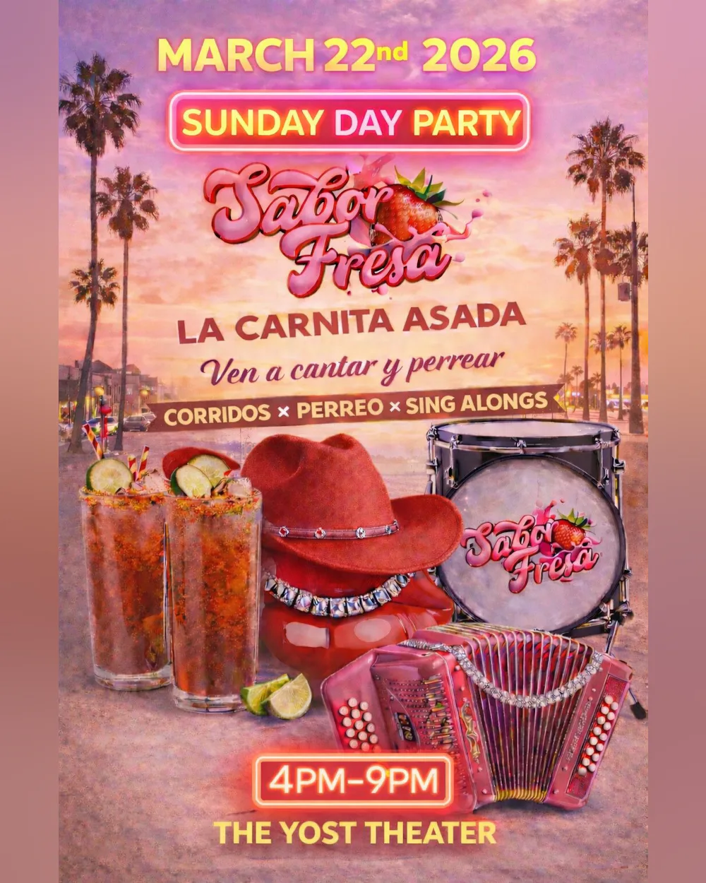 SABOR FRESA Day Party: La Carnita Asada