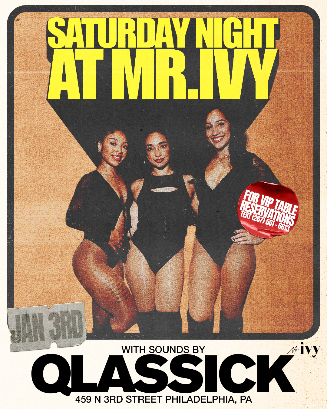 QLASSICK x Mr. Ivy Saturday Night