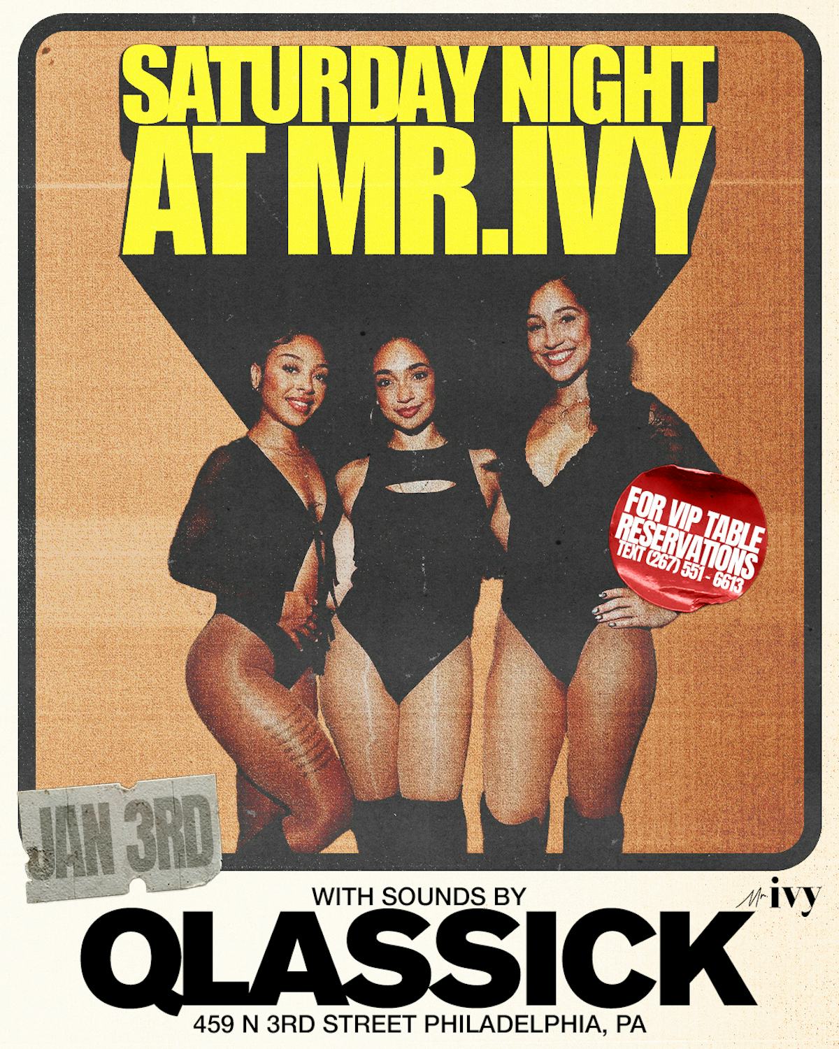 QLASSICK x Mr. Ivy Saturday Night