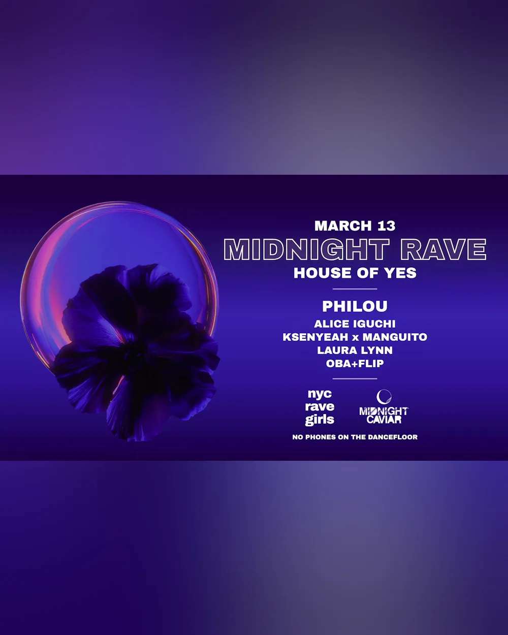 MIDNIGHT RAVE: PHILOU • ALICE IGUCHI • OBA + FLIP ++
