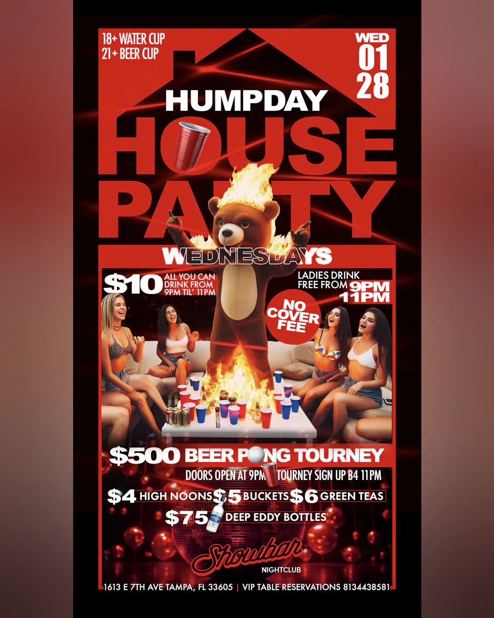 House Party Wednesdays: $500 Beer Pong Tournament - 1/28/26