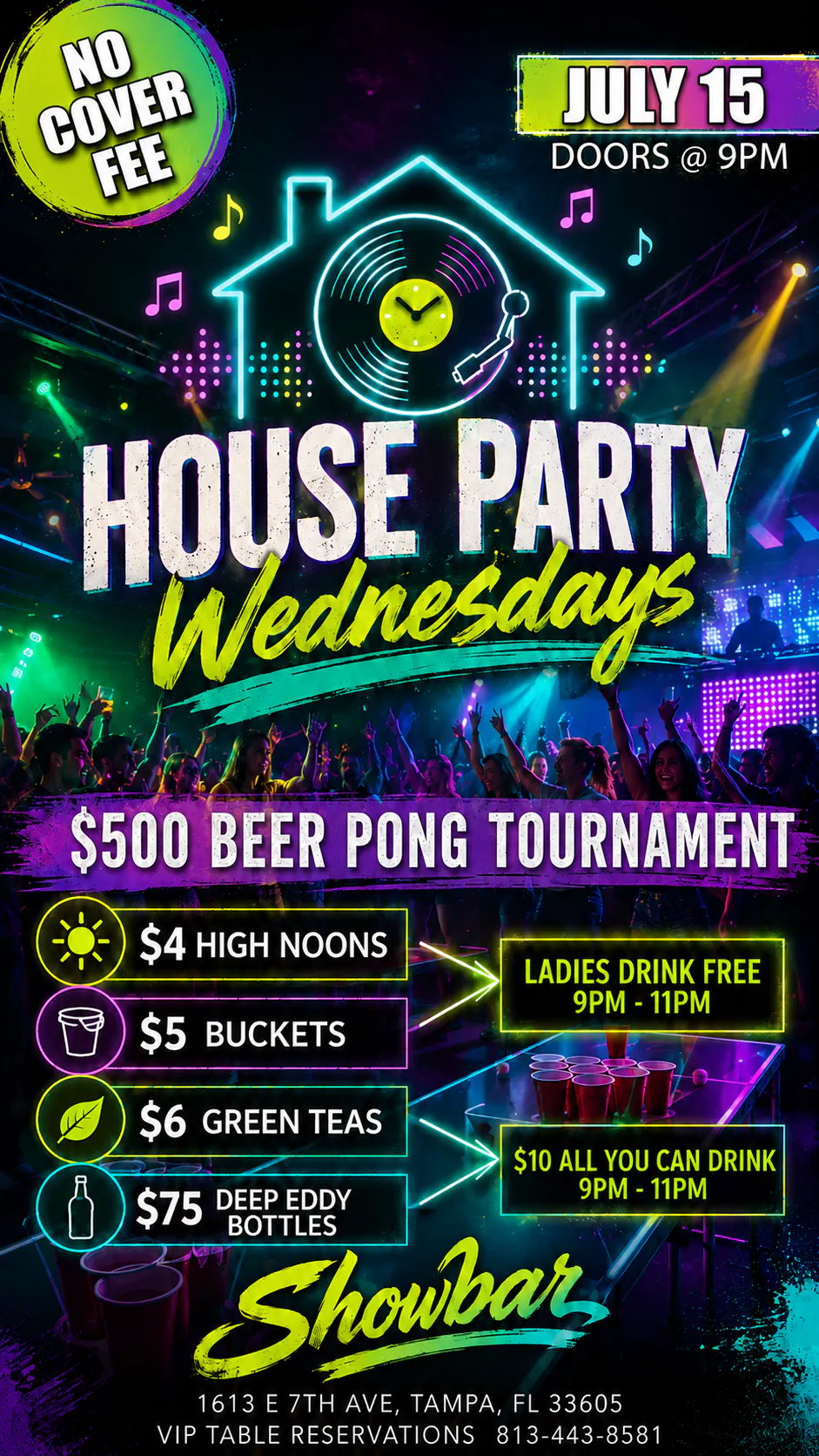 House Party Wednesdays: $500 Beer Pong Tournament - 7/15/26