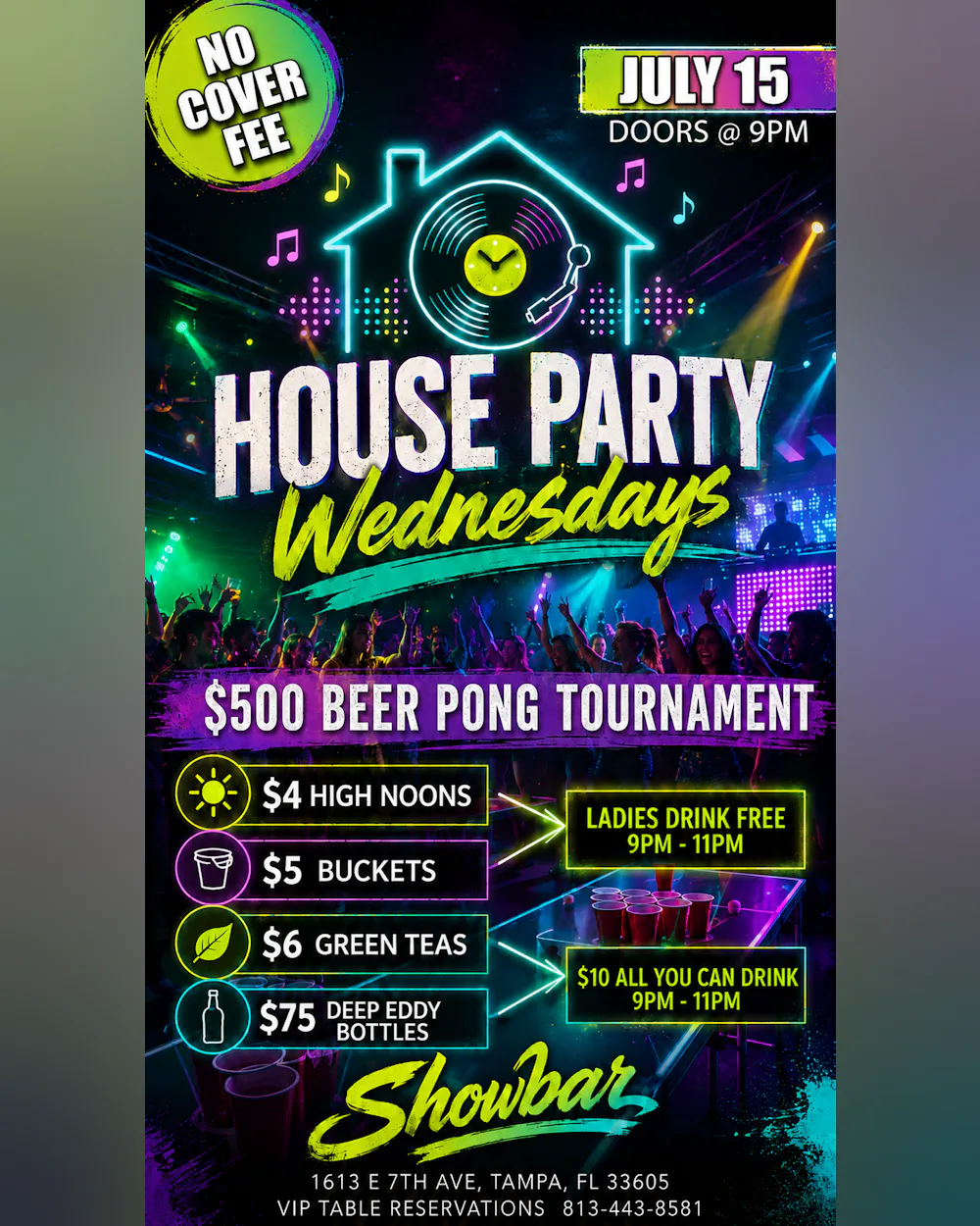 House Party Wednesdays: $500 Beer Pong Tournament - 7/15/26