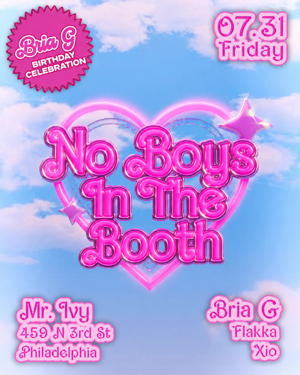 NO BOYS IN THE BOOTH x Mr. Ivy Friday Night