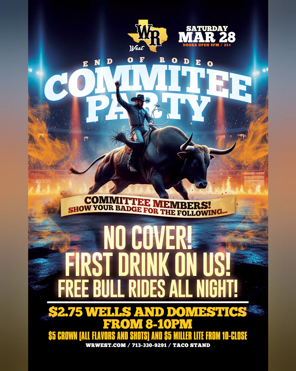 Saturday - End of Rodeo Committee Party