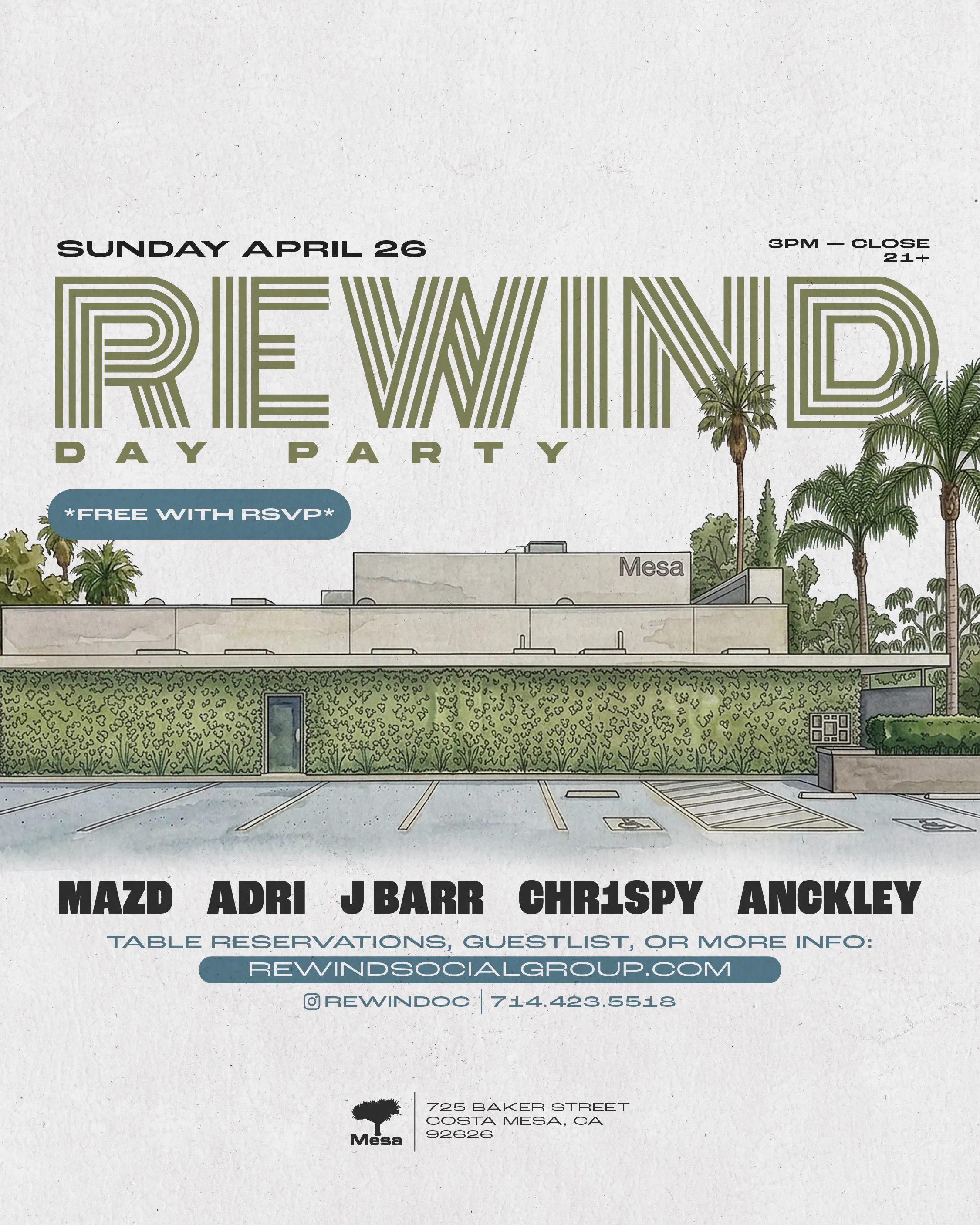 REWIND DAY PARTY | Mesa