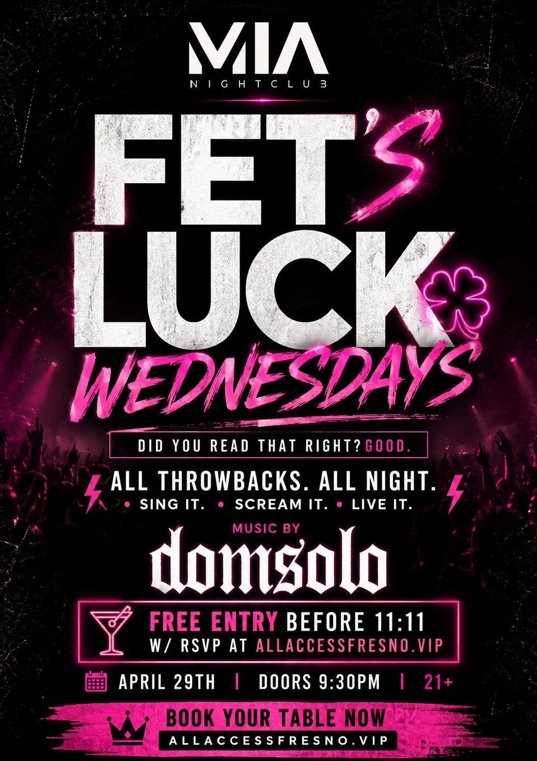 MIA FET'S LUCK WENDSDAYS 