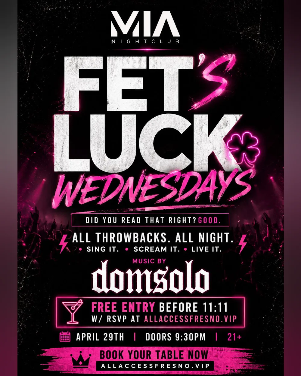 MIA FET'S LUCK WENDSDAYS