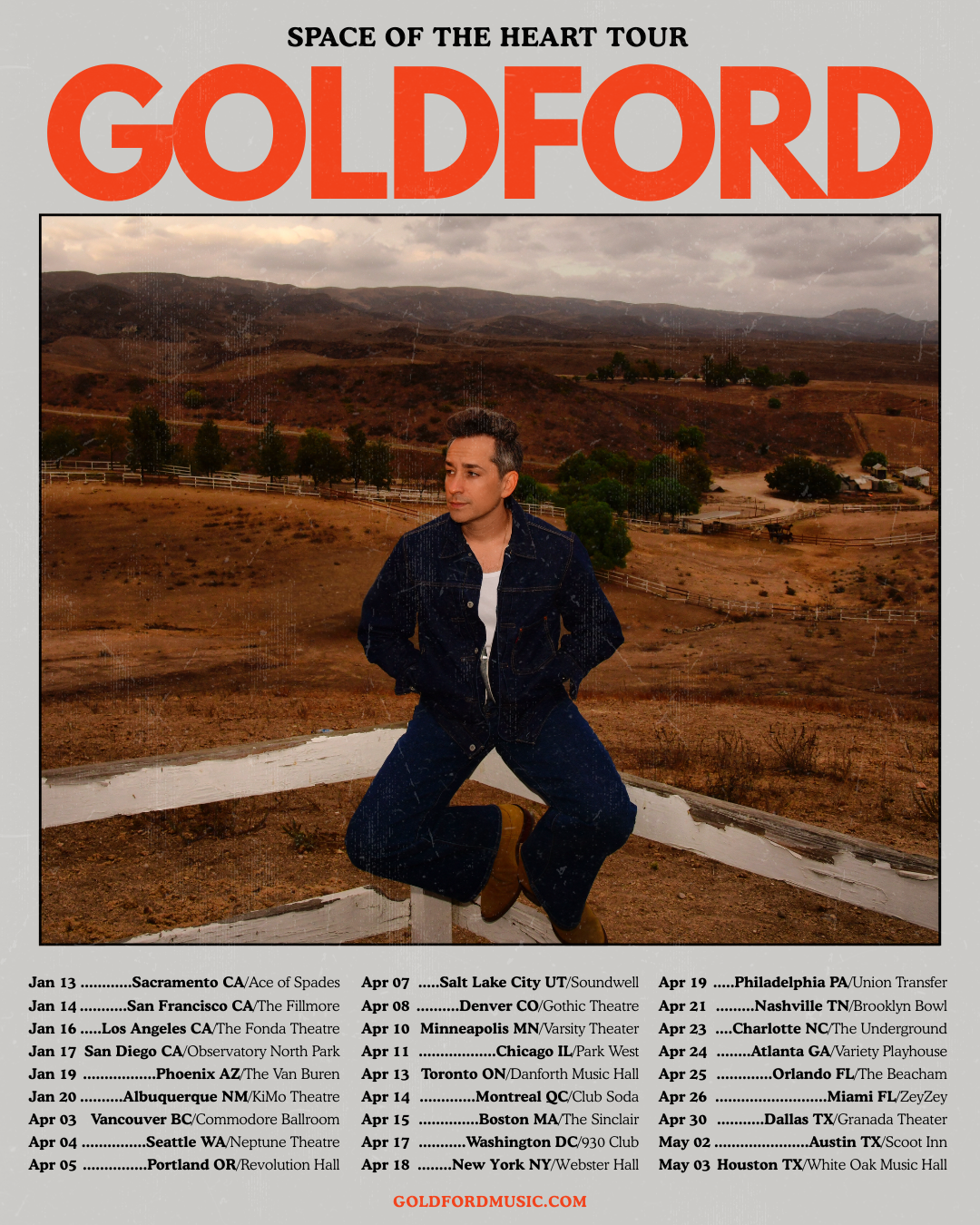 GoldFord - Space of the Heart Tour