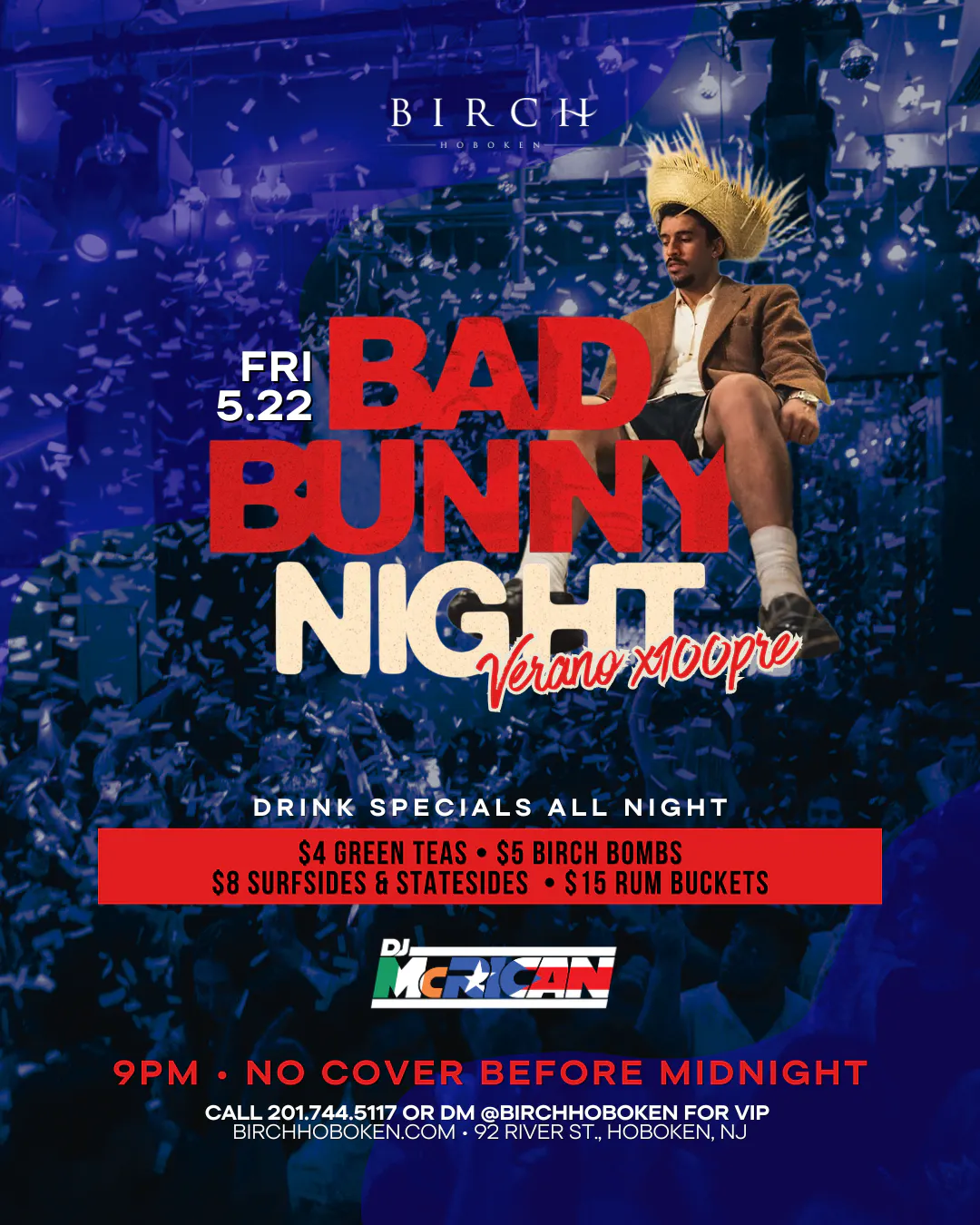 BAD BUNNY THEME NIGHT