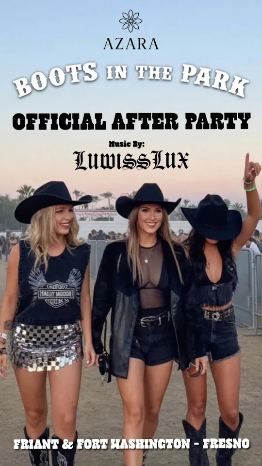 AZARA BOOTS N THE PARK AFTER PARTY