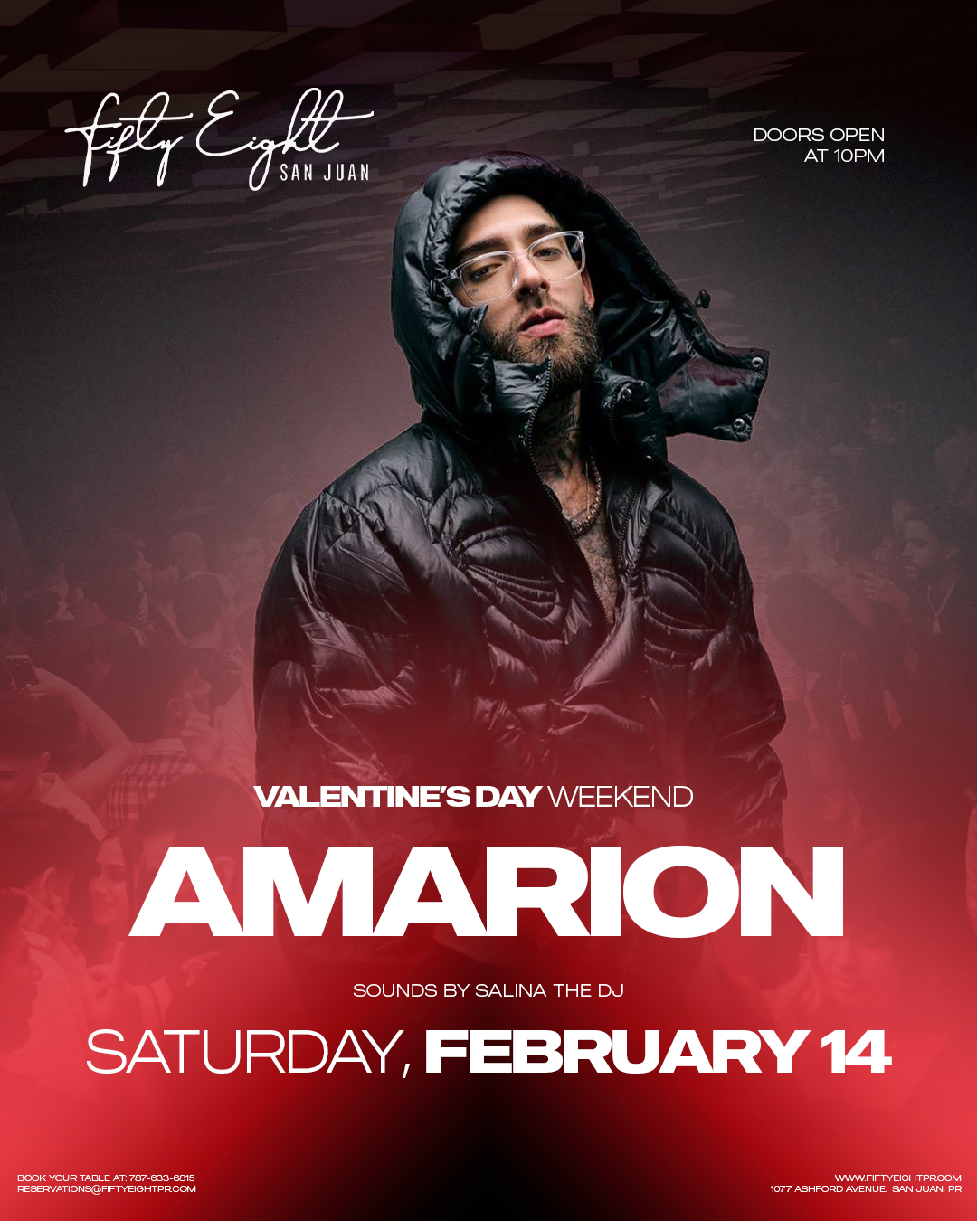 SATURDAY 2/14 | AMARION | Sounds by Salina The DJ