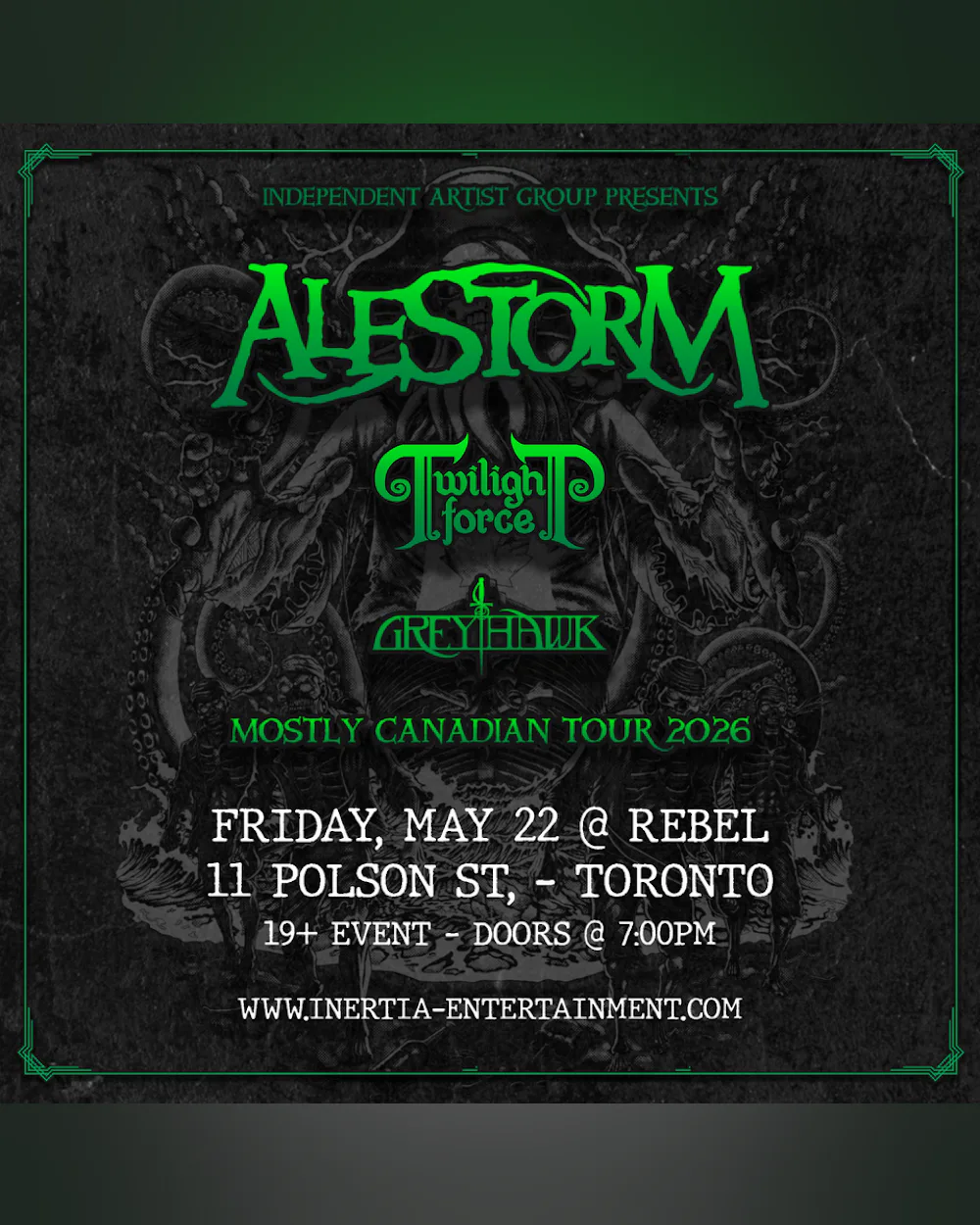 Alestorm - Mostly Canadian Tour 2026