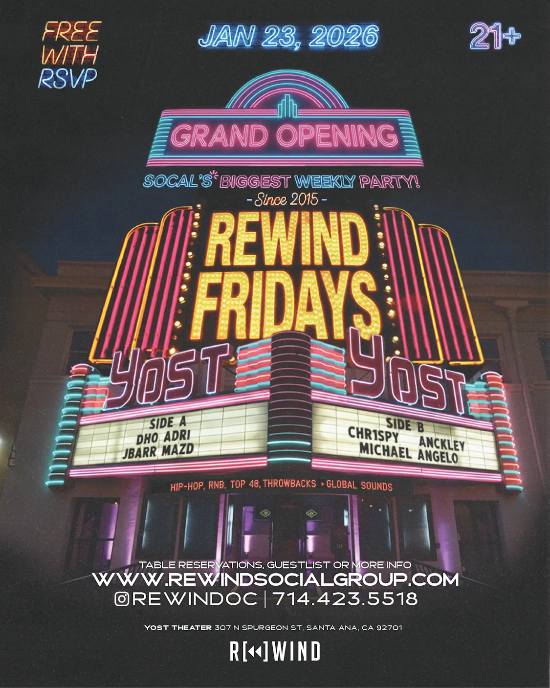 REWIND FRIDAYS • JULZ & JUST.EV | Yost Theater