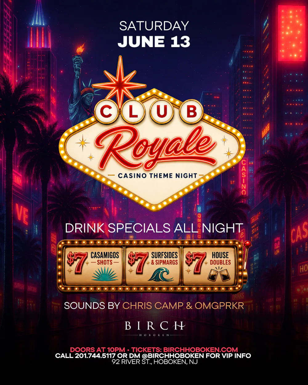 CLUB ROYALE: CASINO THEME NIGHT