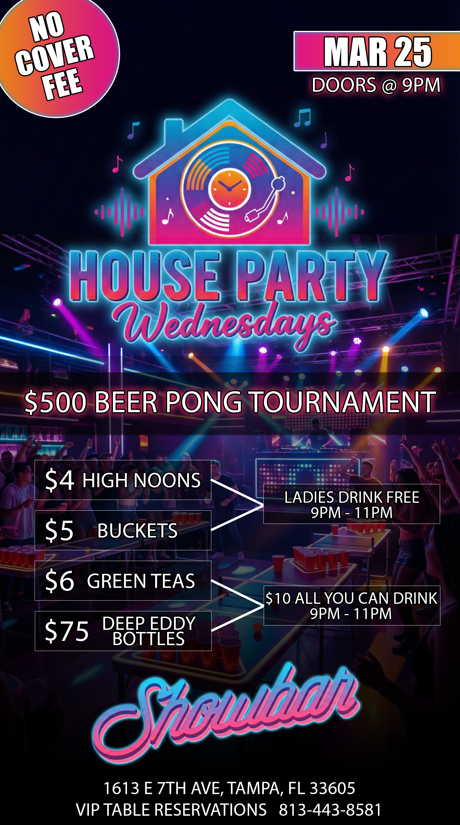 House Party Wednesdays: $500 Beer Pong Tournament - 3/25/26