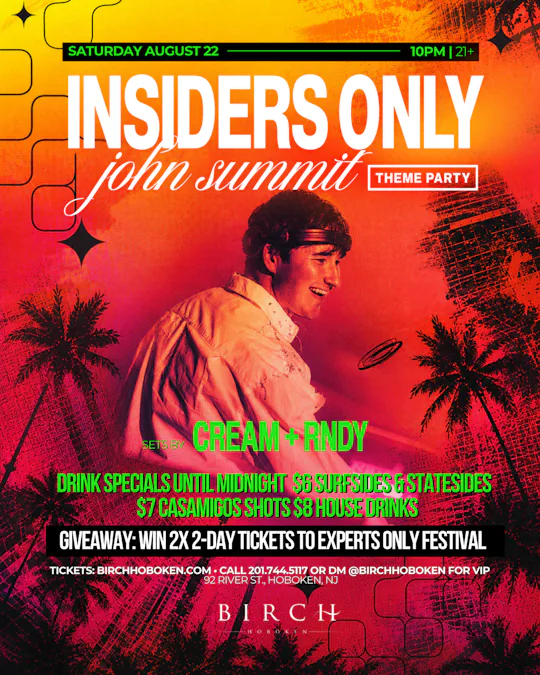 JOHN SUMMIT THEME PARTY