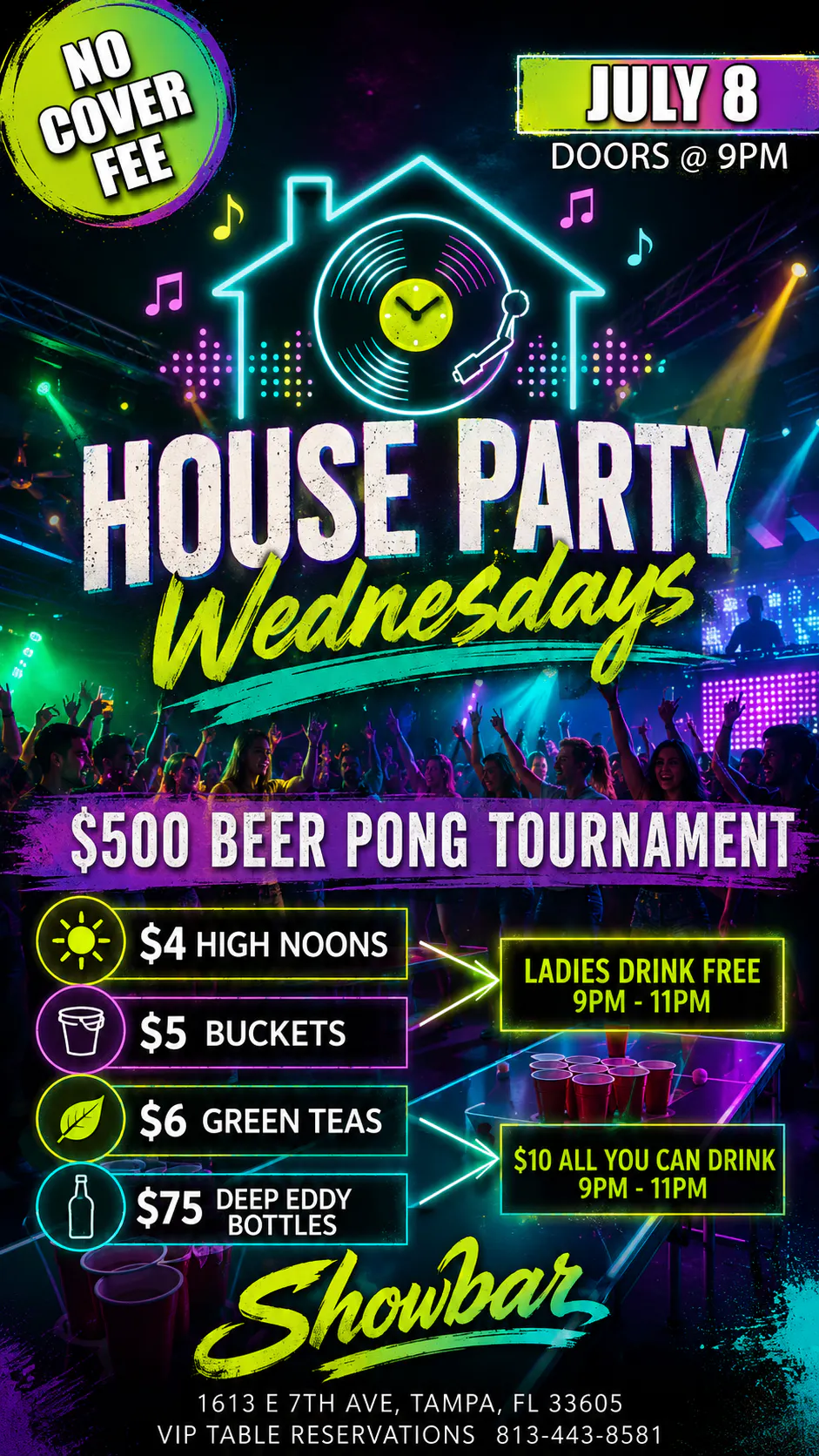 House Party Wednesdays: $500 Beer Pong Tournament - 7/8/26