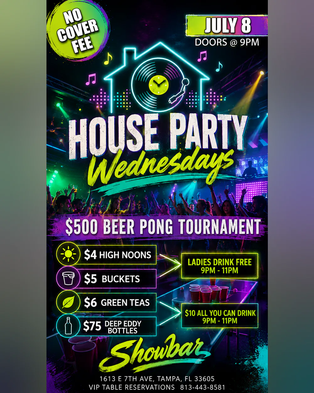 House Party Wednesdays: $500 Beer Pong Tournament - 7/8/26