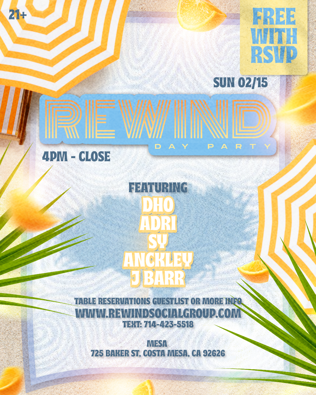 REWIND DAY PARTY | Mesa