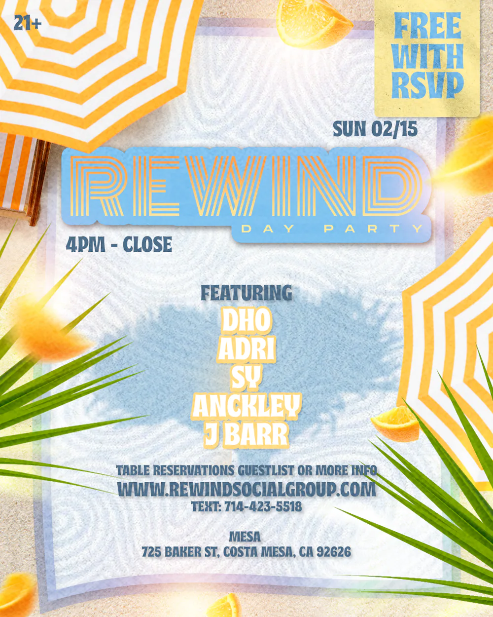 REWIND DAY PARTY | Mesa