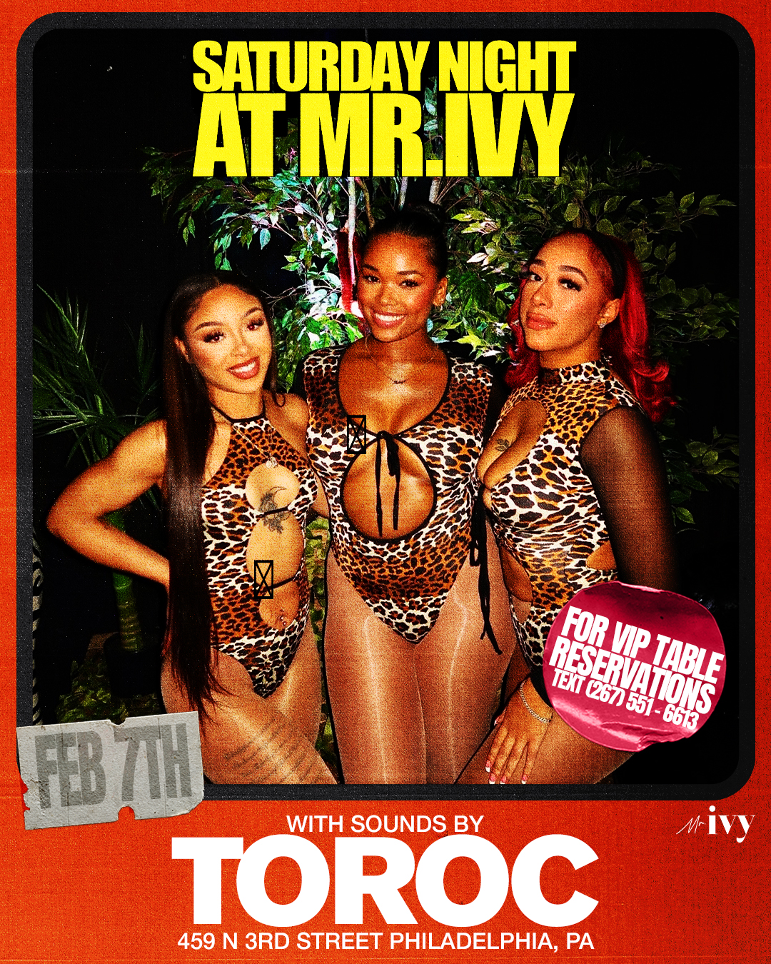 DJ TOROC x Mr. Ivy Saturday Night