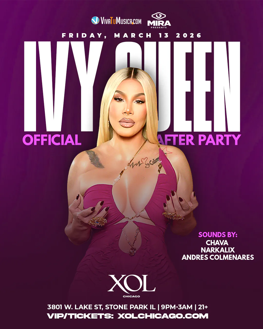 Ivy Queen Official Afterparty @ XOL (Live Performance)