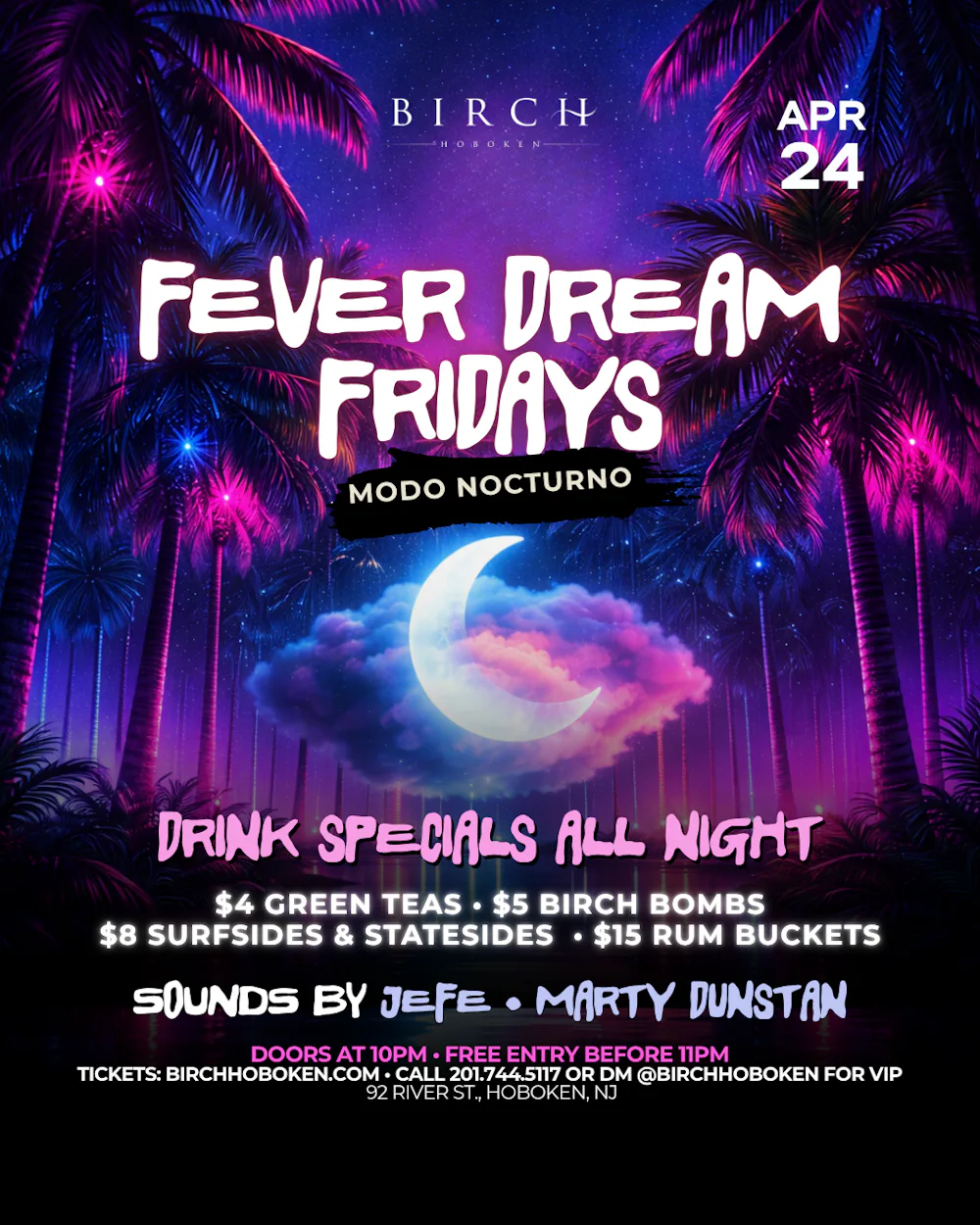 FEVER DREAM FRIDAYS: MODO NOCTURNO