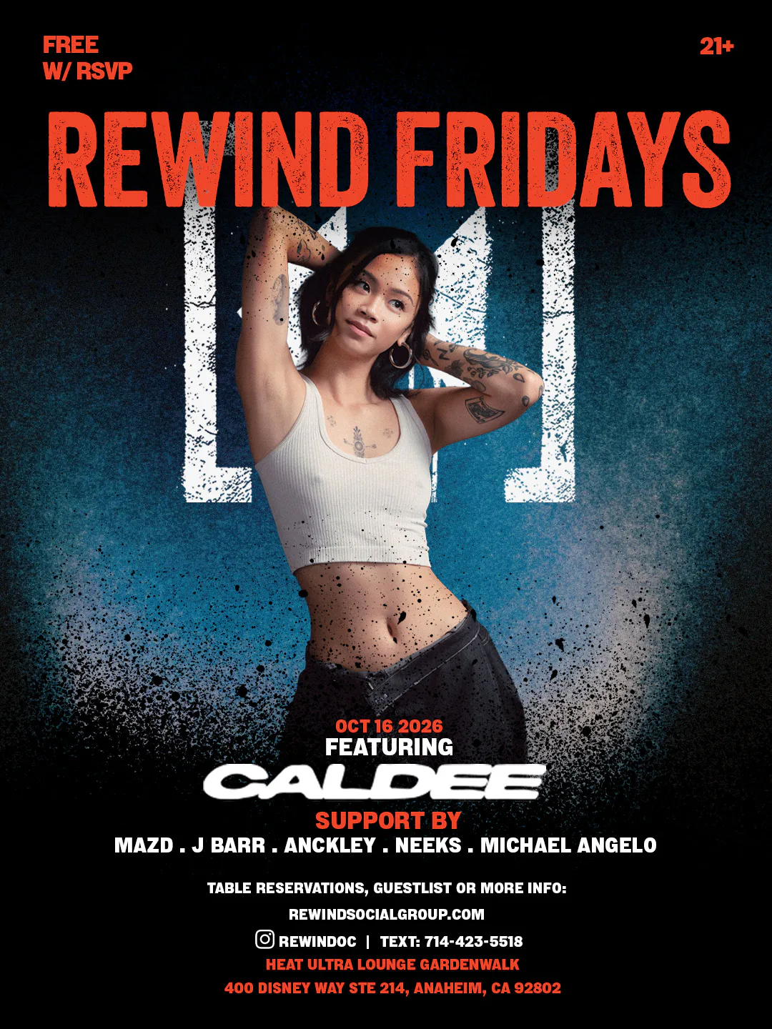 CALDEE · REWIND FRIDAYS | Heat Ultra Lounge