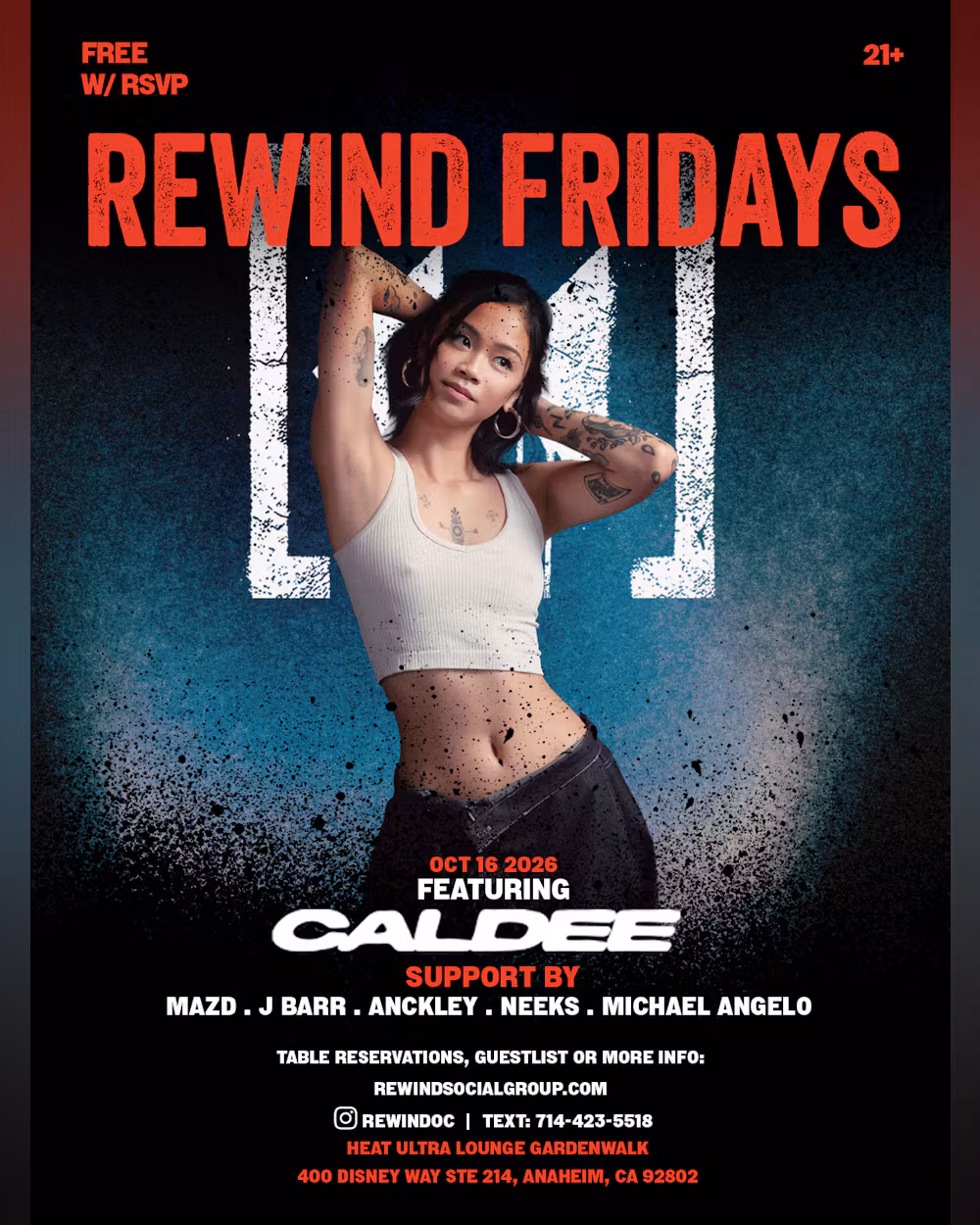 CALDEE · REWIND FRIDAYS | Heat Ultra Lounge