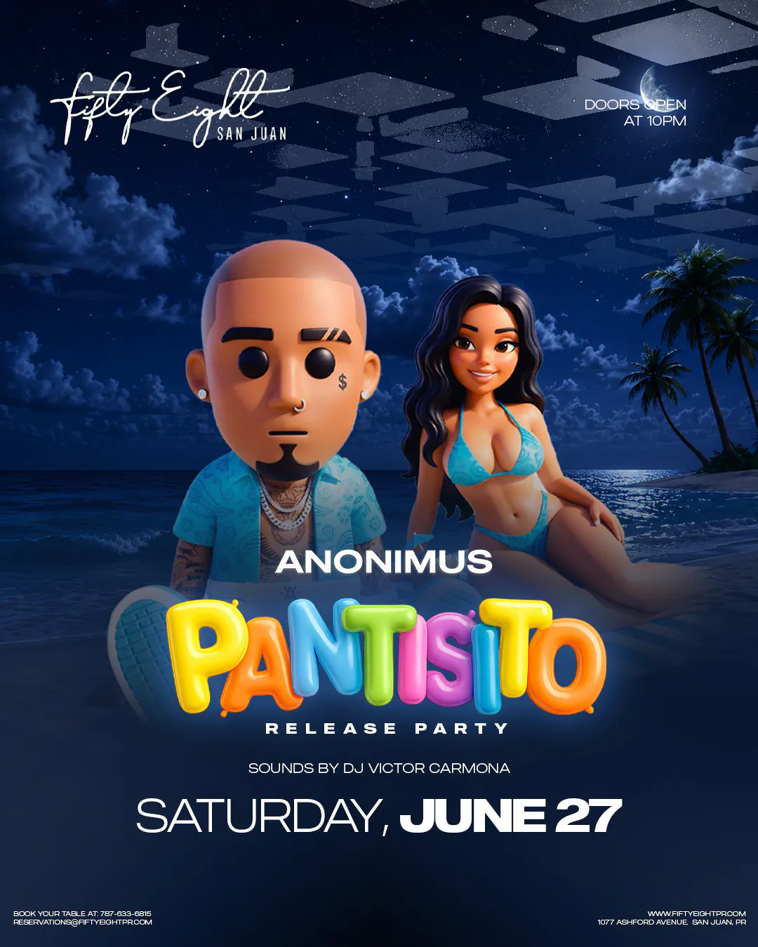 SATURDAY 06/27 | ANONIMUS PANTISITO