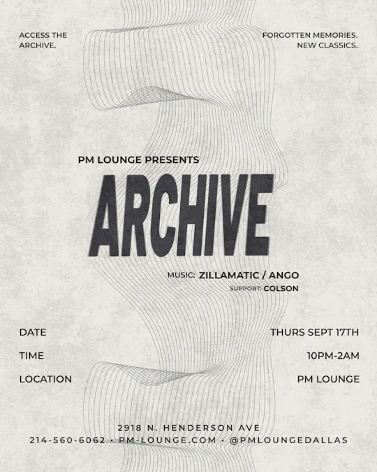 Archive Thursdays