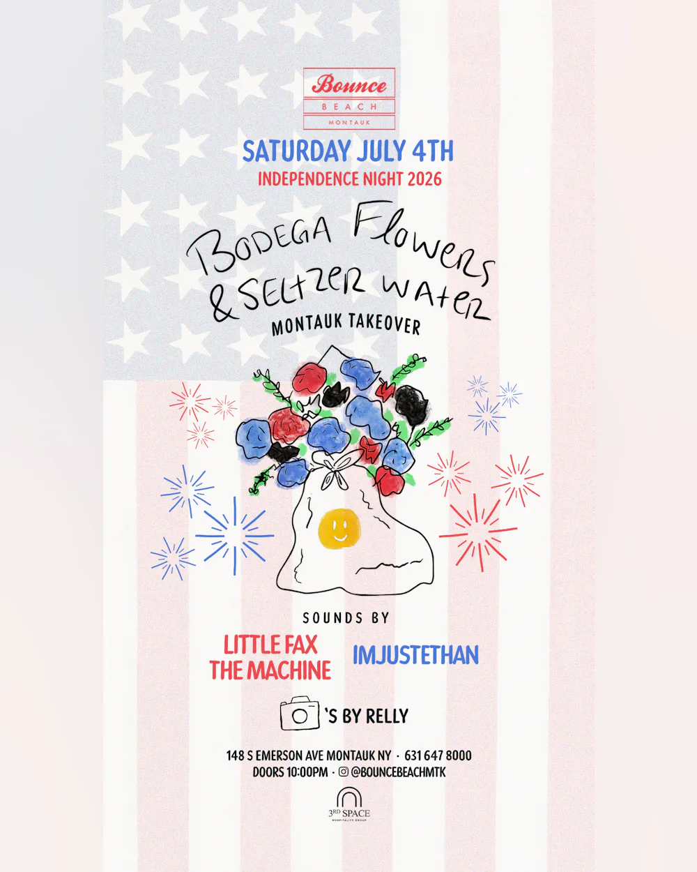 4th of July Featuring Bodega Flowers & Seltzer Water Montauk Takeover