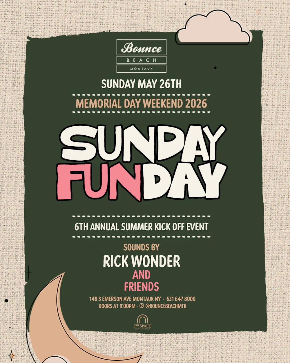Bounce Beach Sunday Funday After Dark w/ Rick Wonder
