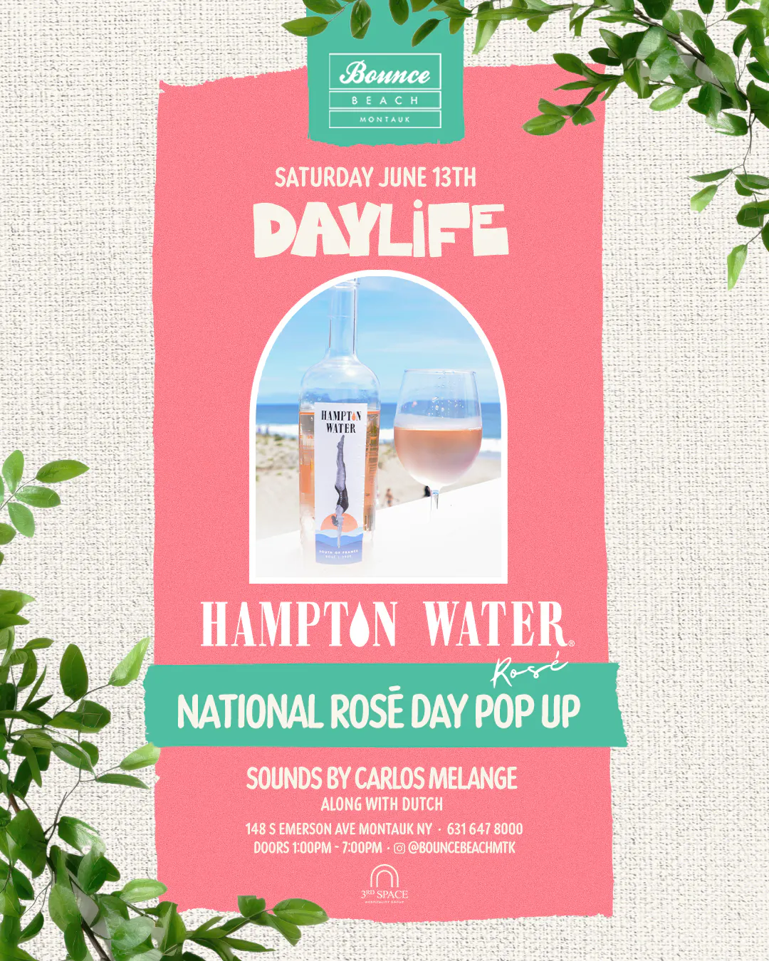 Hampton Water presents National Rose Day Celebration w/ Carlos Melange