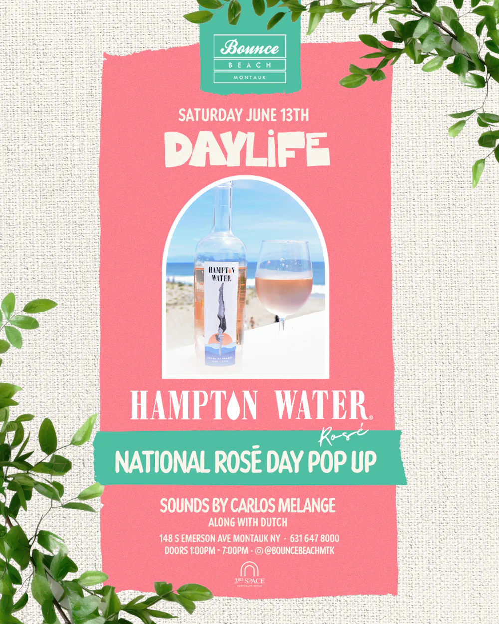 Hampton Water presents National Rose Day Celebration w/ Carlos Melange