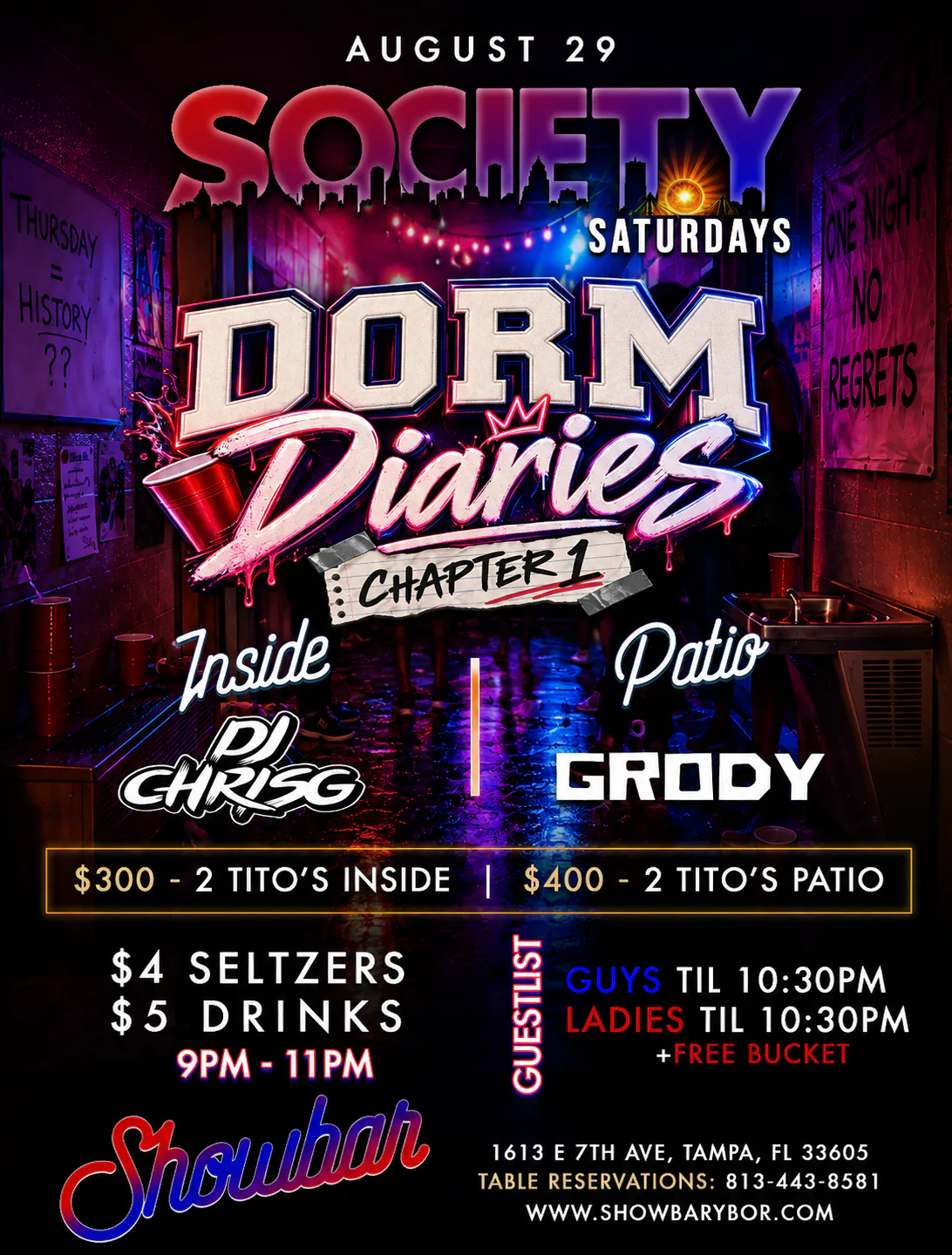 Society Saturdays: Dorm Diaries Chapter 1 - 8/29/26