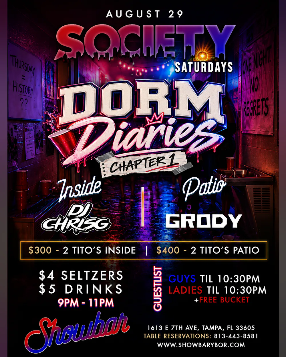 Society Saturdays: Dorm Diaries Chapter 1 - 8/29/26