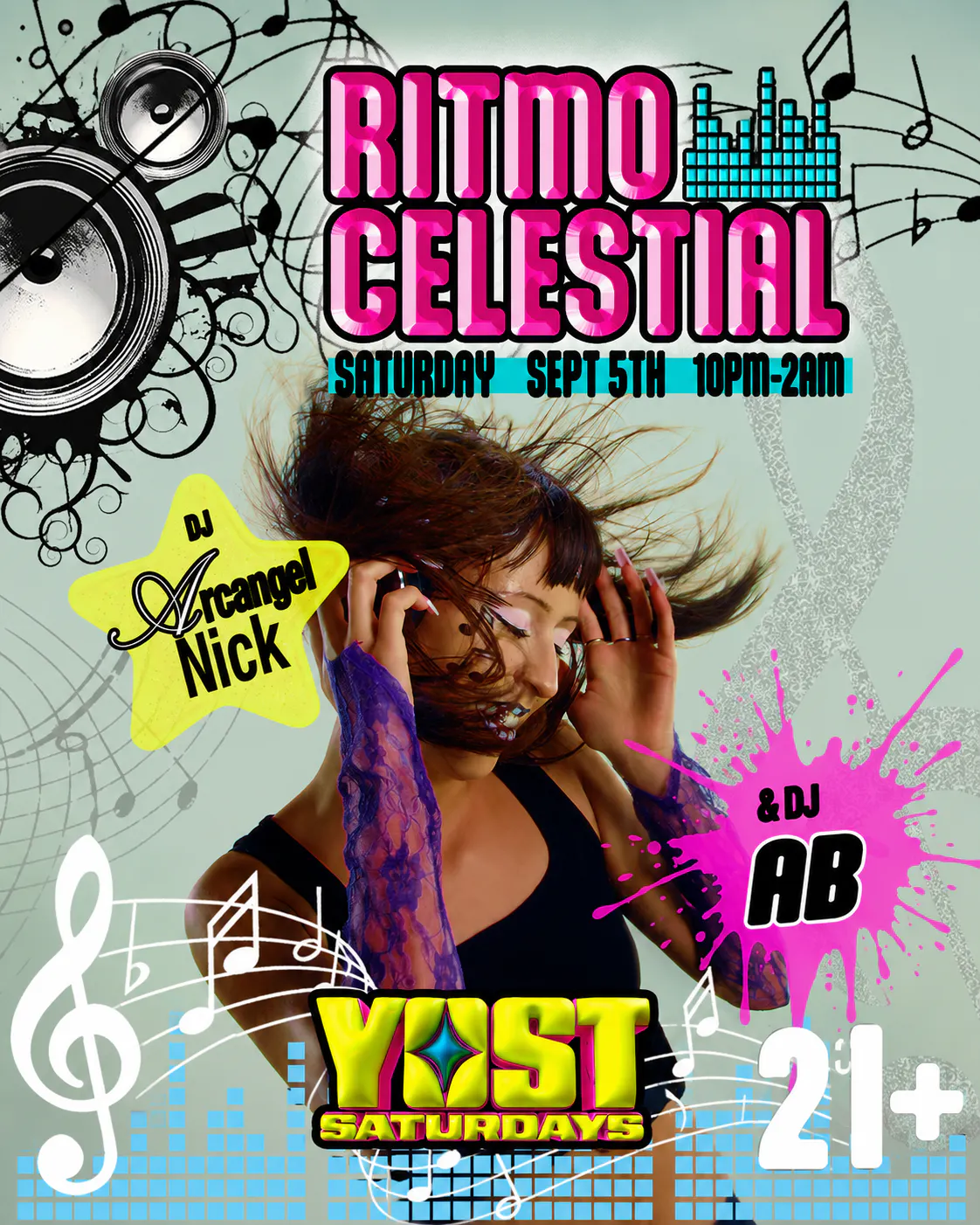 YOST SATURDAYS PRESENTS RITMO CELESTIAL 21+