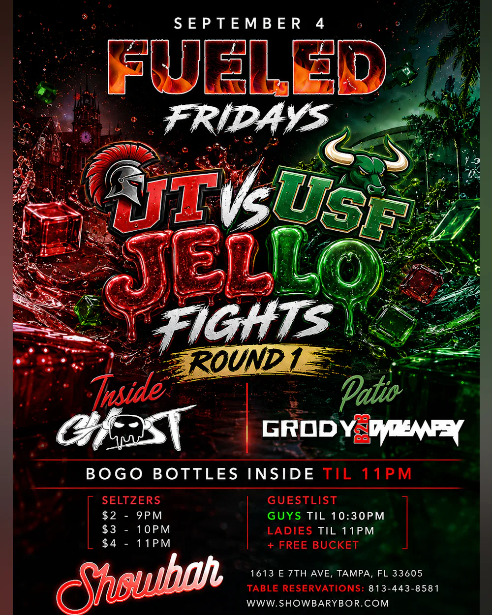 FUELED Fridays: UT vs USF Jello Fights Round 1 - 9/4/26